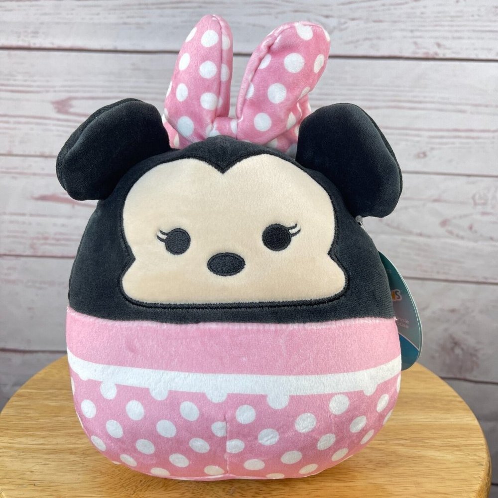 Disney Minnie Mouse Squishmallows 6.5 Inch Black Pink Soft Squishy Stuffed‎ Toy